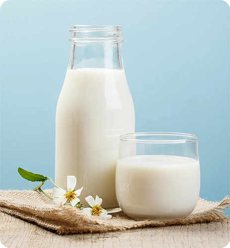 Calcium fortified milk